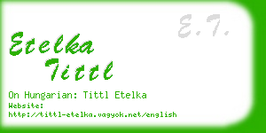 etelka tittl business card
